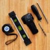 onn TV Wall Mount Installation Toolkit with Battery Operated Electronic Stud Finder, 6 Pieces, 1.15 lb
