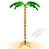 5 Feet LED Pre-lit Palm Tree Decor with Light Rope