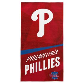 Philadelphia Phillies MLB Stretch Microfiber Beach Towel 30 x 60 inches
