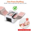 2 Deck Rechargeable Automatic Card Shuffler Professional Card Shuffler for for Texas Hold'em Poker UNO with Auto Manual Mode Handheld Desktop GPCT5422