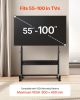Vevor Heavy-Duty Mobile TV Stand for 55-100" Screens - Height Adjustable Cart with Media Tray