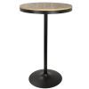 Dakota Industrial Adjustable Bar / Dinette Table in Black by LumiSource