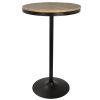 Dakota Industrial Adjustable Bar / Dinette Table in Black by LumiSource