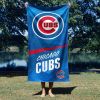 Chicago Cubs MLB Stretch Microfiber Beach Towel 30 x 60 inches