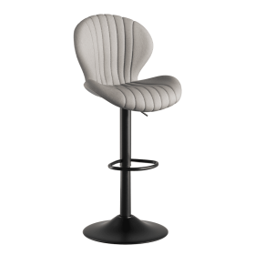 Bar Stools Set of 2 Modern Swivel Bar Chairs, Barstools Counter Height with High Backrest, Easy 3-5 Minute Assembly for Bar, Kitchen, Dining Room (Color: Light Gray, count: 1 set)