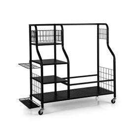 Golf Bag Organizer with Lockable Wheels for Multi Occasions (Type: Golf Supplies, Color: Black)
