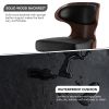 Bar Stools Set of 2 Seat Adjustable Height 25.2-33.8IN - Bentwood Swivel Barstools with Back & Footrest - PU Leather Upholstered Bar Chair for Bar